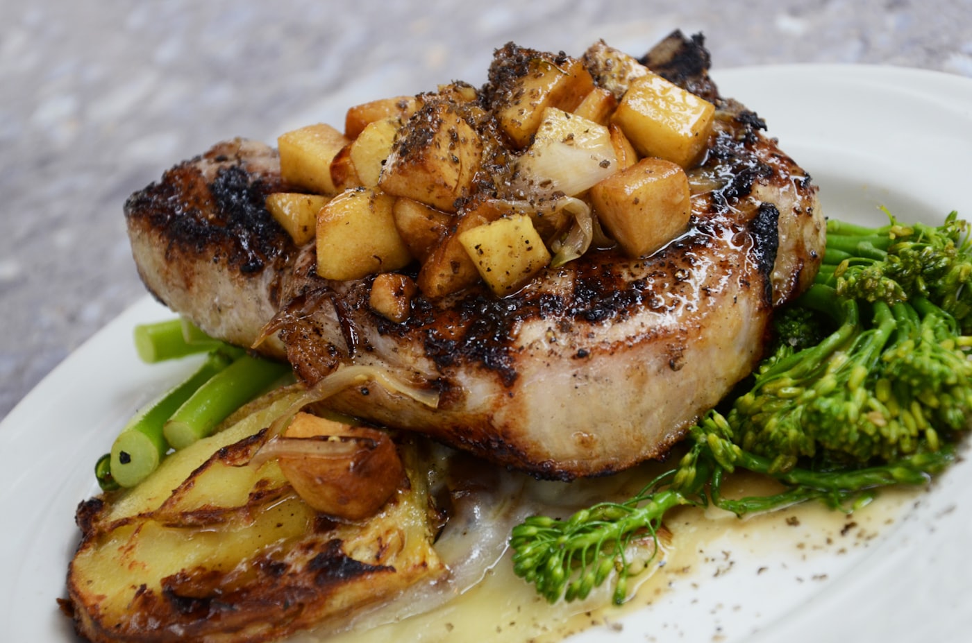 Flame-grilled jerk over the coals